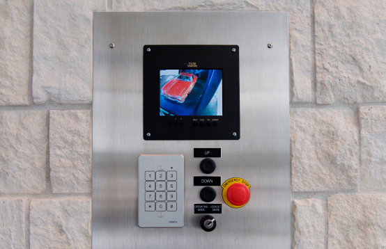 Easy to use control systems for residential car lifts - Vasari Lifts