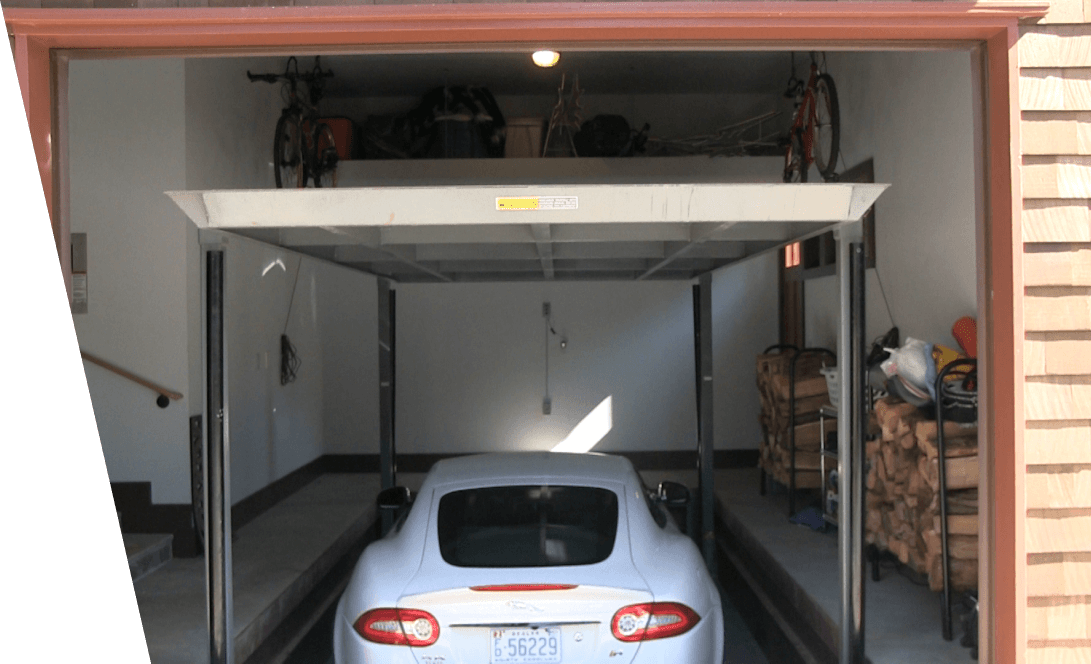 Single Car Garage Lift for residential use - Vasari Lifts